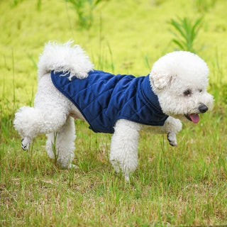Buy navy-blue Dogs Winter Warm Vest