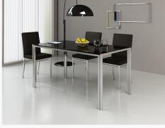 Stretch table. Fold the dining table and chairs.
