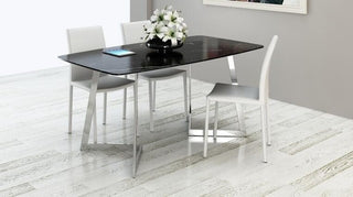 Buy 120x75cm Stretch table. Fold the dining table and chairs.